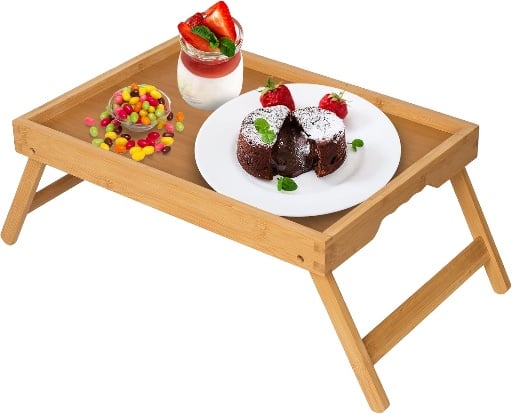 Artmeer Bed Tray Table with Folding Legs Deal