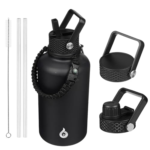 BJPKPK 64oz Insulated Water Bottle with Straw Lid