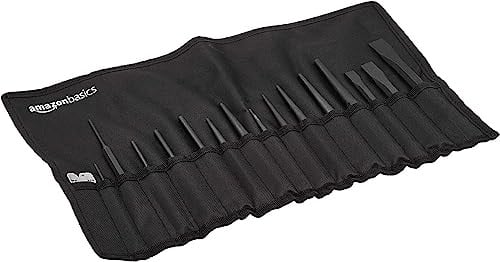 Amazon Basics 16-Piece Chrome Vanadium Steel Punch & Chisel Set