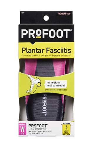 PROFOOT Plantar Fasciitis Orthotic Insoles for Women (Sizes 6-10) Deal