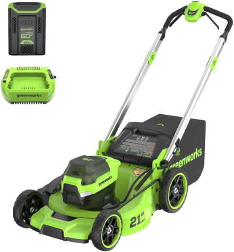 Walmart Home Pick: Greenworks 60V 21" Push Lawn Mower with 5 deal at Walmart