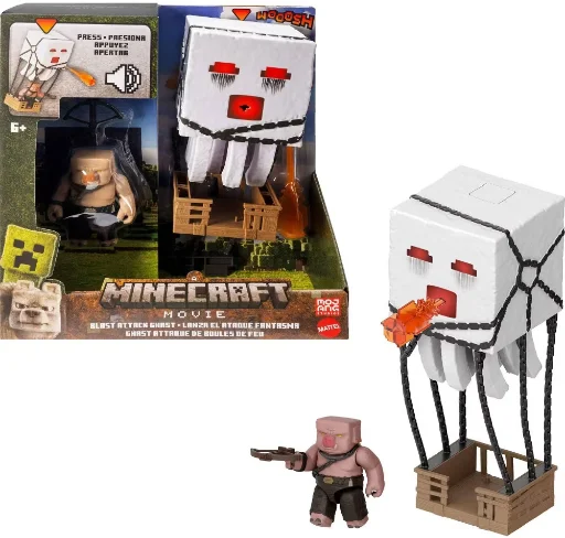 Minecraft Blast Attack Ghast Action Figure Set w/ Lights & Sounds Deal