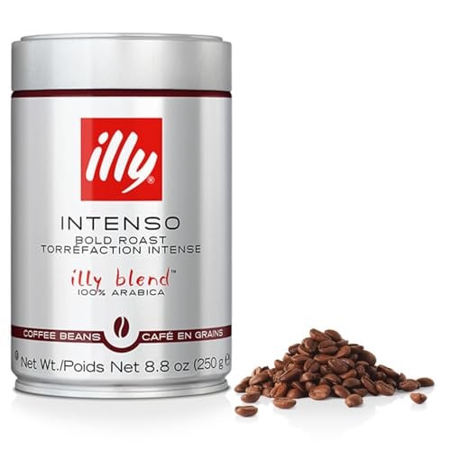 illy Whole Bean 100% Arabica Coffee 8.8-Oz (Intenso Bold Roast)