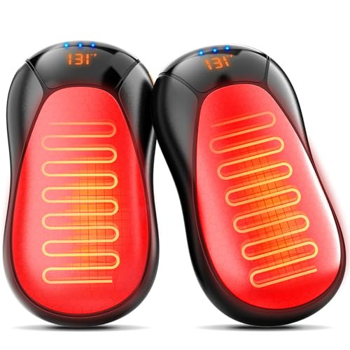 2-Pack JIJ 4000mAh Rechargeable Magnetic Hand Warmers