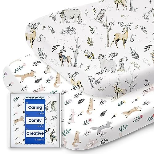 Woodland Animal Bassinet Sheets Deal