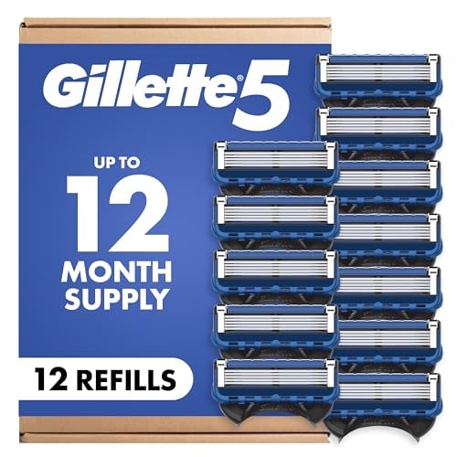 Gillette 5 Mens Razor Blade Refills 12-Count