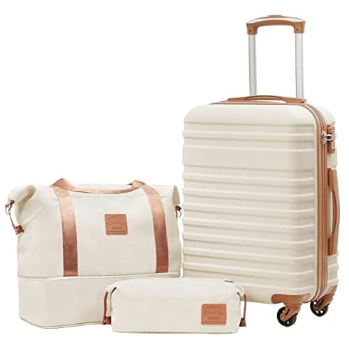 Coolife Luggage Sets Suitcase Set 3 Piece