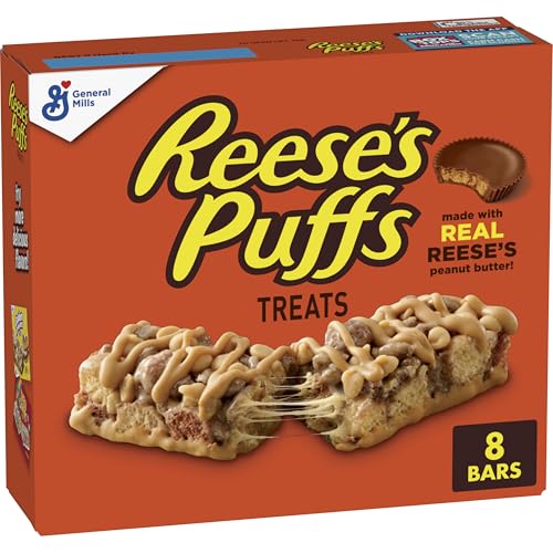 Reese's Puffs Peanut Butter & Cocoa Cereal Treat Bars 8-Count Deal