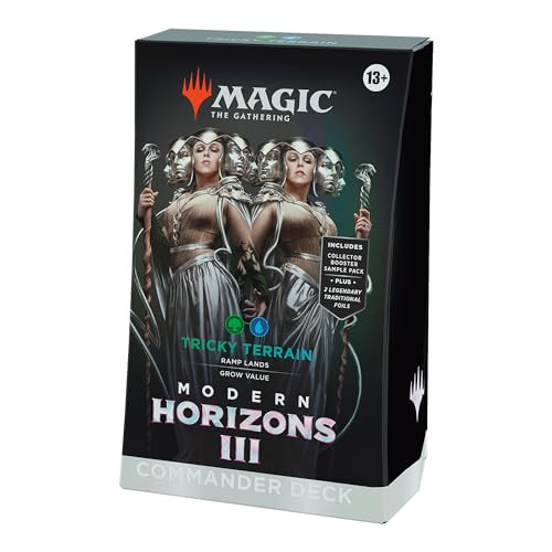 100-Card Magic The Gathering Modern Horizons 3 Commander Deck (Tricky Terrain)