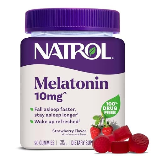 Natrol 10 mg Melatonin Gummies 90-Count (Strawberry) Deal