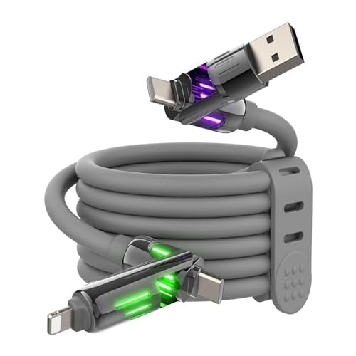 MFish 240W USB C to Lightning Cable 6.6FT 4-in-1 Deal