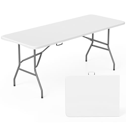 6 Foot Folding Table 70" x 28" Deal