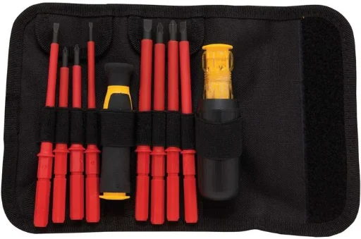 DEWALT 10 Piece Vinyl Grip Insulated Screwdriver Set