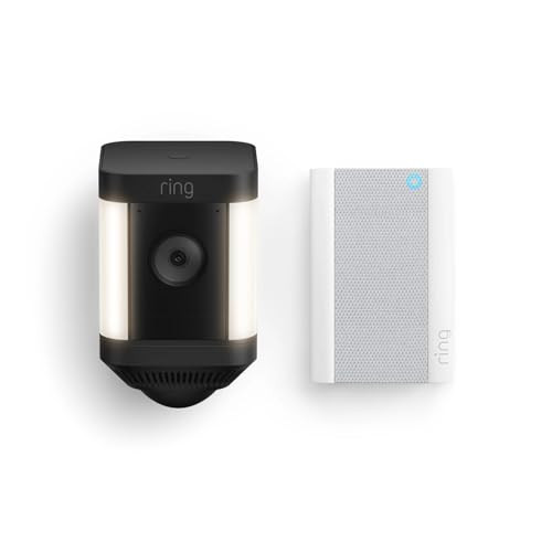 Ring Spotlight Cam Plus Battery with Chime Pro Bundle