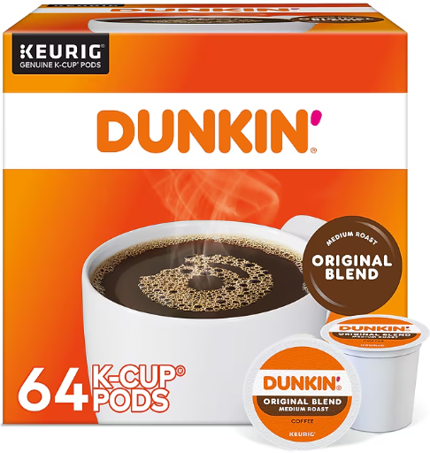 Dunkin' Original Blend Medium Roast Keurig K-Cup Pods 64-Count Deal