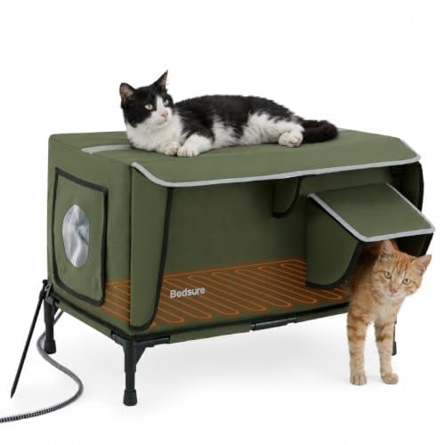 Bedsure ReflexHeat Heated Outdoor Cat House