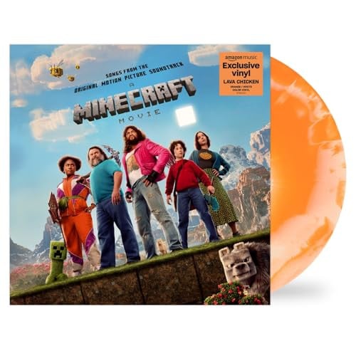 A Minecraft Movie: Songs from the Original Motion Picture Soundtrack (Lava Chicken Orange/White Vinyl + MP3) Deal