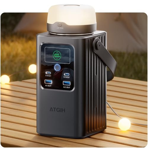 ATGIH 198Wh 4-Port LiFePO4 Portable Power Station
