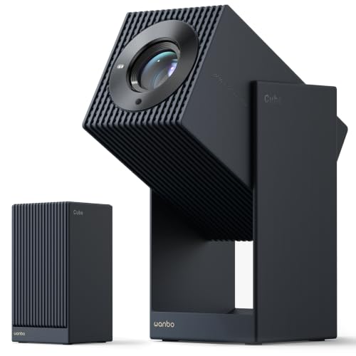 Wanbo Cube 2S Smart Projector with Officially-Licensed APPs & Live TV & Dolby