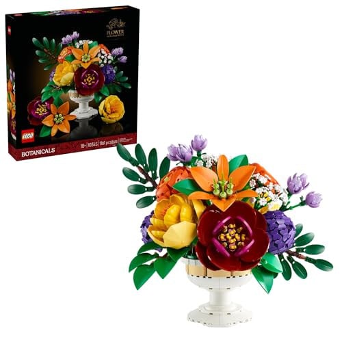 LEGO Botanicals Flower Arrangement Artificial Flowers Building Set 10345