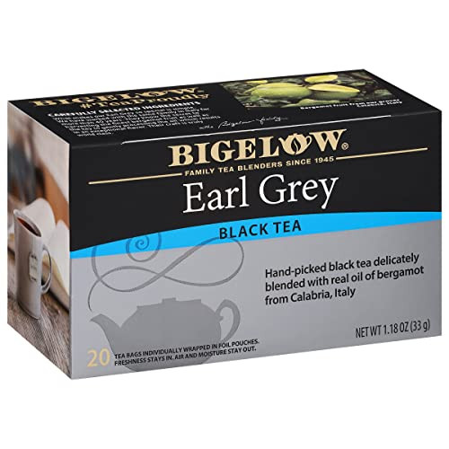 Bigelow Tea Earl Grey Flavored Black Tea 6-Pack 20-Count