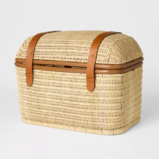 Threshold Designed with Studio McGee 21" Woven Rattan Storage Trunk Deal