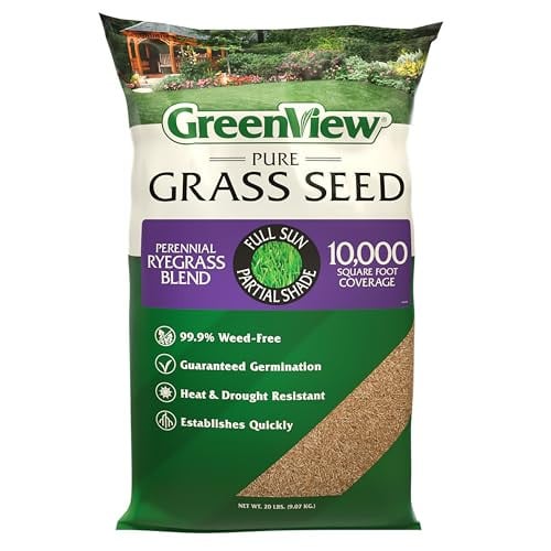 Greenview Pure Grass Seed Perennial Ryegrass Blend 20-Pound