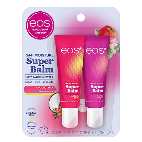 Eos 24H Moisture Super Balm Coconut Milk & Honey Apple 2-Pack