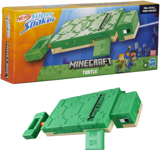 Nerf Super Soaker Minecraft Turtle Water Blaster Deal