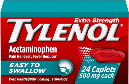Tylenol 500mg Acetaminophen Coated Caplets 24-Count Deal