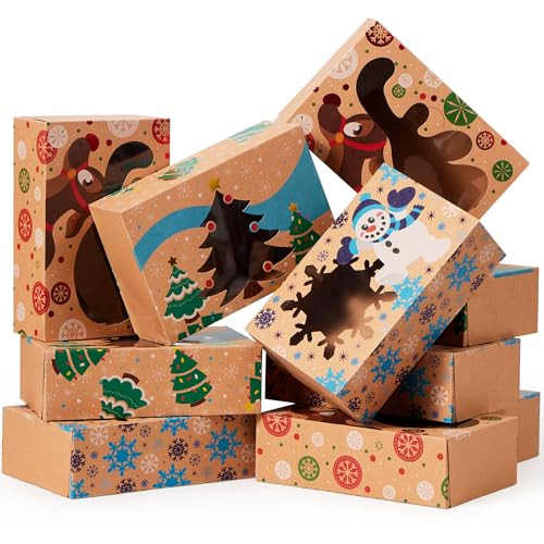 Joyin 12-Pack Christmas Cookie Boxes