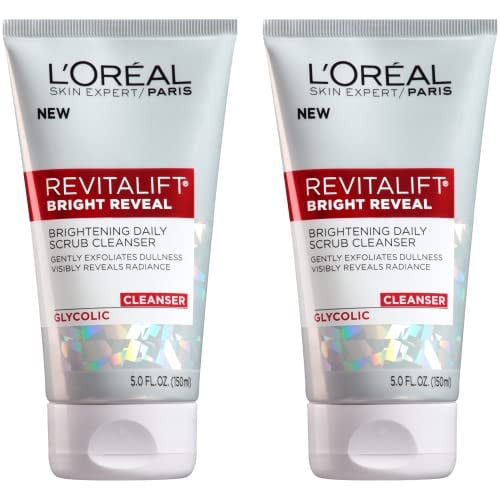 L'Oreal Paris Revitalift Bright Reveal Anti-Aging Facial Cleanser with Glycolic Acid, 5 fl oz (Pack of 2) Deal
