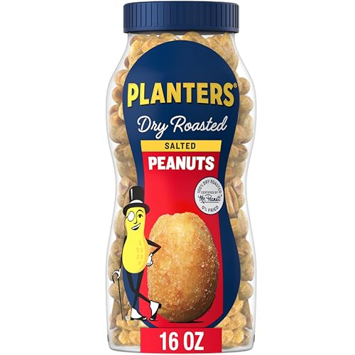 PLANTERS Salted Peanuts, 16oz (1 Jar)