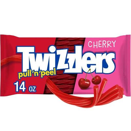 Twizzlers PULL 'N' PEEL Chewy Candy (Cherry), 14 Oz.