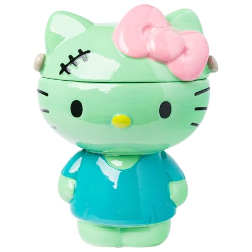 Hello Kitty Frankenstein Sculpted Ceramic Cookie Jar