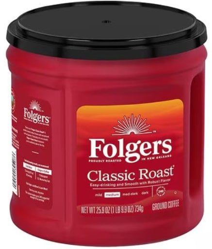 Folgers Ground Medium Classic Roast Coffee 25.9 oz Deal