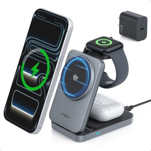 STRONG TriMag Qi2.2 25W 3 in 1 Wireless Charging Station