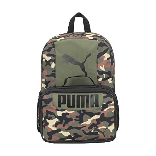 PUMA Kids' Evercat Backpack & Lunch Kit Combo (Olive)