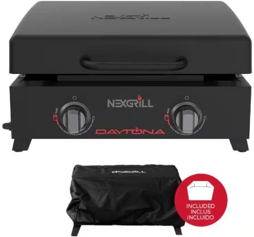 Nexgrill Daytona 2-Burner Flat Top Griddle Portable Propane Gas Grill Deal