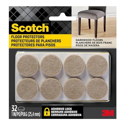 Scotch 32-Count 1" Felt Furniture Pads (Beige)
