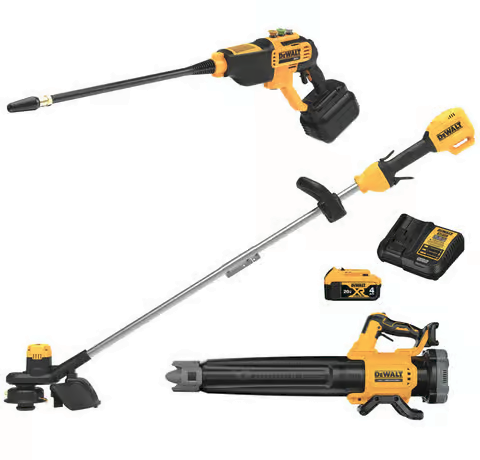 DEWALT 20V MAX XR Brushless String Trimmer Blower Kit with 20V MAX 550 Psi Cordless Power Cleaner Deal