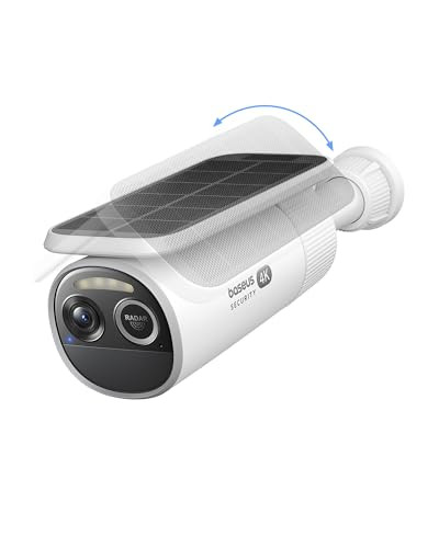 Baseus S2 4K Wireless Solar Security Camera w/ Radar+PIR Detection