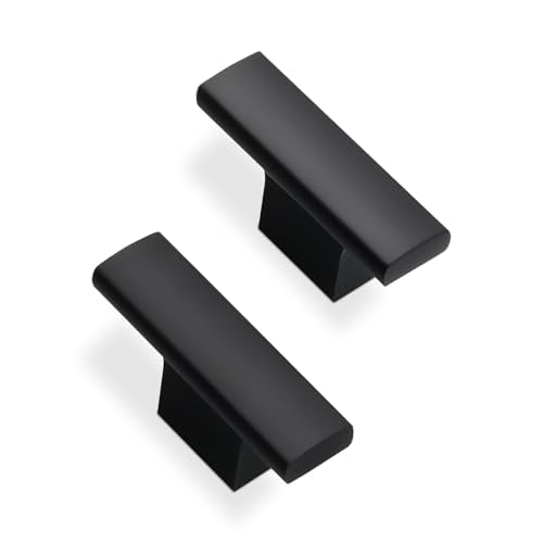 BUKOBYHE 1.9" Matte Black Cabinet Knobs 10-Pack
