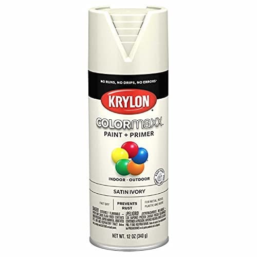 Krylon COLORmaxx Spray Paint and Primer 12-Oz (Ivory, Satin) Deal