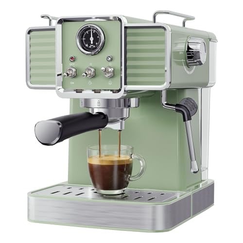 SECPOEDR 20Bar Semi Automatic Espresso Machine with Milk Frother Deal