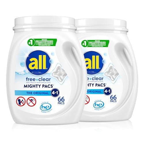 All Free Clear MIGHTY PACS Laundry Detergent Pacs 2-Pack 66-Count Deal