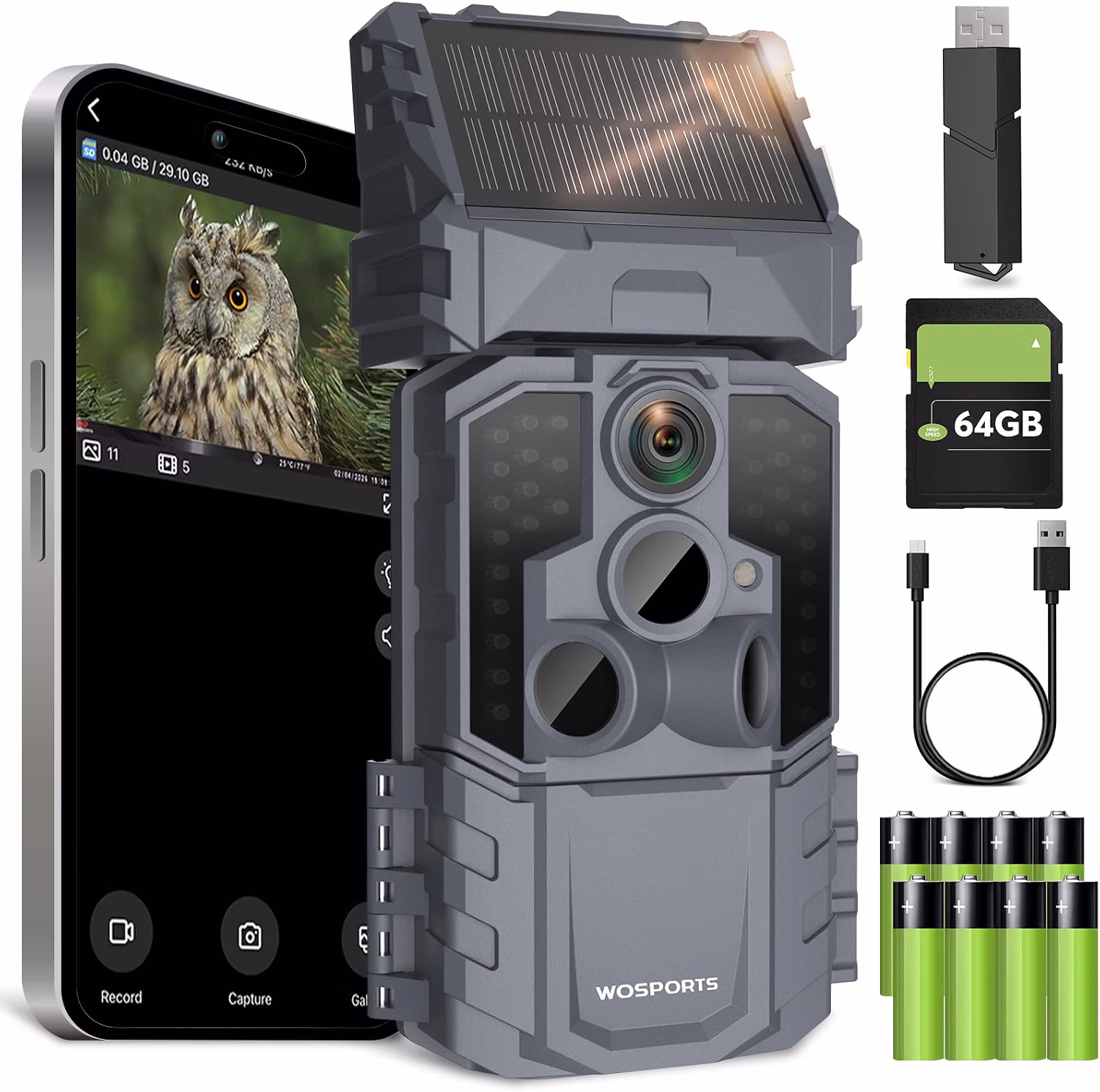 WOSPORTS WiFi Trail Camera 48MP with 7800mAh Built-in Battery Deal