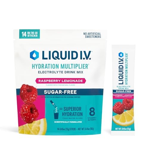 Liquid I.V. Hydration Multiplier Sugar-Free Raspberry Lemonade 14 servings Deal