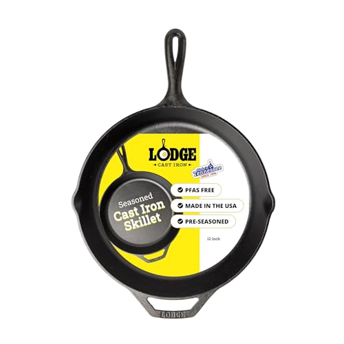 Lodge Seasoned Cast Iron Skillet 12"