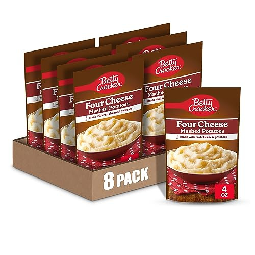 8-Pack 4-Oz Betty Crocker Mashed Potatoes (Four Cheese)